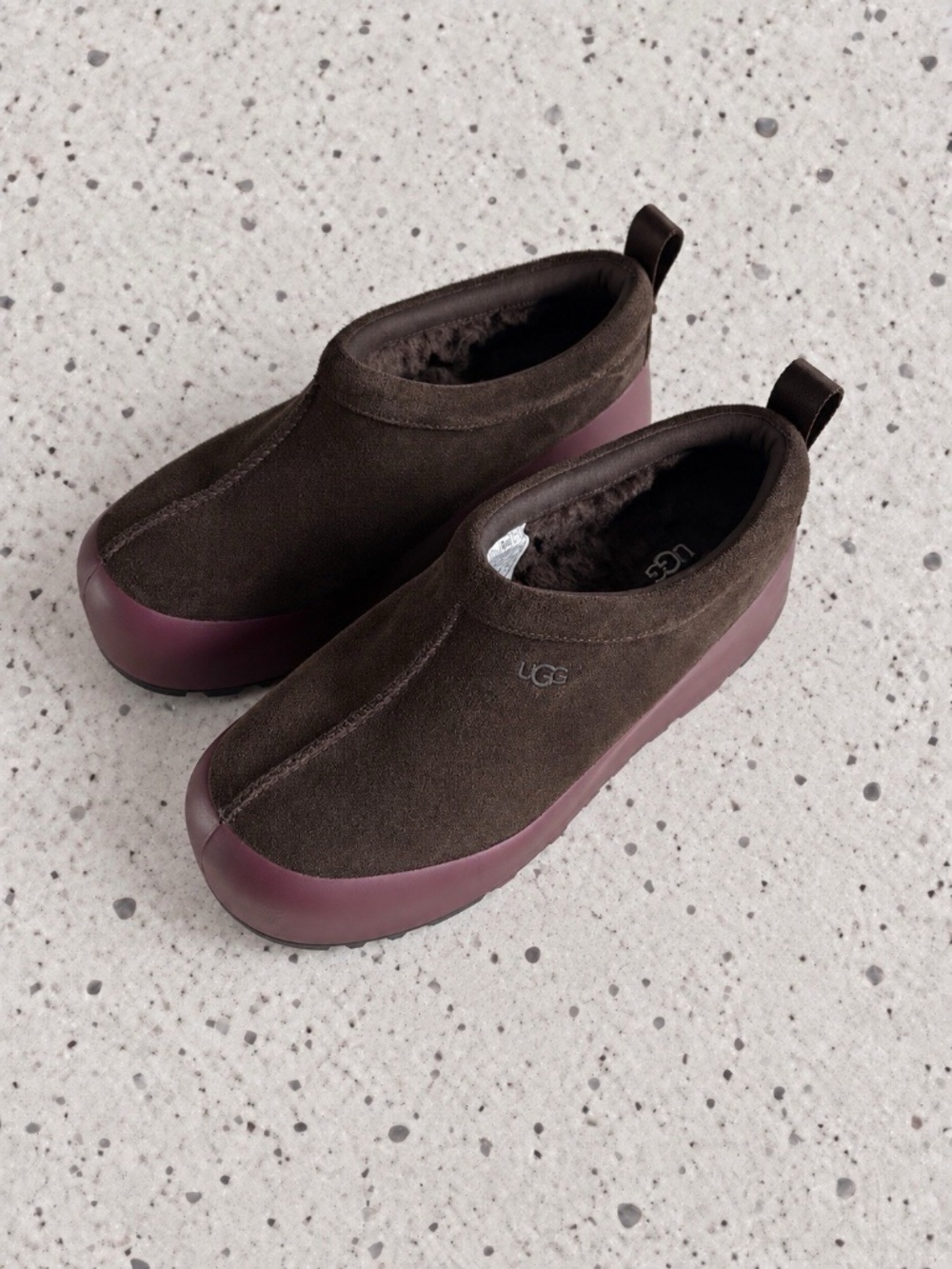 Ugg Tasman Streetscape Dusted Cocoa/Wild Grape Suede Shoes Sz 7 US Women's❤️